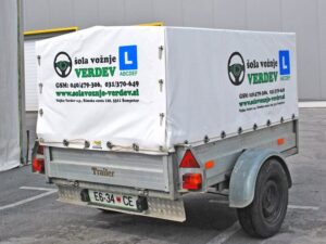 Cerada za prikolicu - auto škola Car trailer