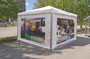 Solvent printing with any graphics